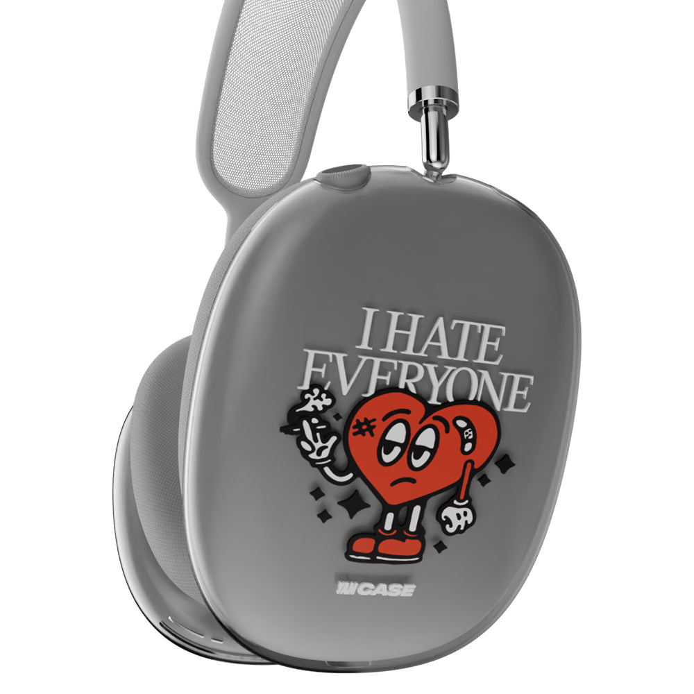 Silicone YamCase for AirPods Max Hate Heart