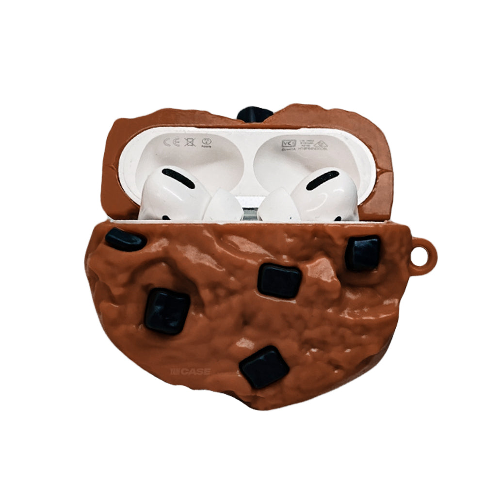 Design de biscoitos AirPods YamCase marrom